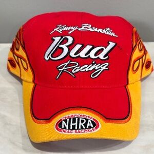Bud Racing Red and Yellow Kenny Bernstein Cap Championship NHR Drag Racing